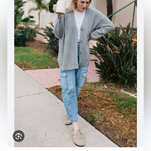 Quince Mongolian cashmere boyfriend cardigan